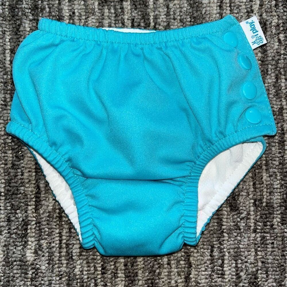 I Play Baby Size 12 Months Reusable Swim Aqua Blue Infant Ocean Beach